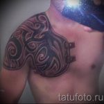 тату доспехи на груди - пример готовой татуировки от 16052016 12