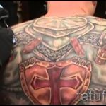 тату доспехи на груди - пример готовой татуировки от 16052016 13