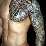 тату доспехи на плече фото - пример готовой татуировки от 16052016 16