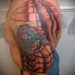 тату доспехи на плече фото - пример готовой татуировки от 16052016 8