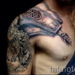 тату латы доспехи - пример готовой татуировки от 16052016 1