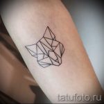 тату лиса геометрическая - фото классной татуировки от 03052016 1