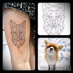 тату лиса геометрическая - фото классной татуировки от 03052016 6