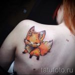тату лиса для девушек - фото классной татуировки от 03052016 3