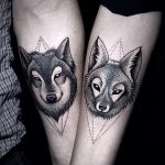 тату лиса и волк - фото классной татуировки от 03052016 1