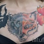 тату лиса и волк - фото классной татуировки от 03052016 3