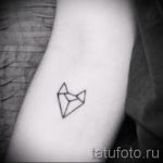 тату лиса минимализм - фото классной татуировки от 03052016 1