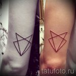 тату лиса минимализм - фото классной татуировки от 03052016 3