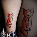 тату лиса минимализм - фото классной татуировки от 03052016 6