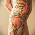 тату лиса на бедре - фото классной татуировки от 03052016 4