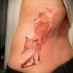 тату лиса на боку - фото классной татуировки от 03052016 1