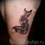тату лиса на ноге - фото классной татуировки от 03052016 10
