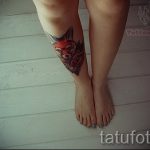 тату лиса на ноге - фото классной татуировки от 03052016 16