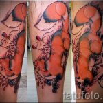 тату лиса на ноге - фото классной татуировки от 03052016 7