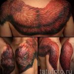 тату лиса на спине - фото классной татуировки от 03052016 4