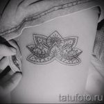тату мандала лотос - фото пример готовой татуировки от 01052016 5