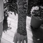 тату мандала на руке - фото пример готовой татуировки от 01052016 5