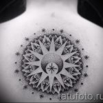 тату мандала на спине - фото пример готовой татуировки от 01052016 13