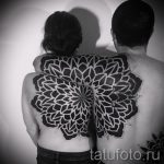 тату мандала на спине - фото пример готовой татуировки от 01052016 35