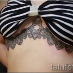тату мандала под грудью - фото пример готовой татуировки от 01052016 12