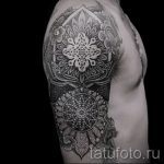 тату мандалы мужские - фото пример готовой татуировки от 01052016 1