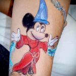 тату микки маус на руке - готовая татуировка от 16052016 16