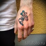 тату микки маус на руке - готовая татуировка от 16052016 3