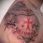 тату на руке доспехи - пример готовой татуировки от 16052016 5