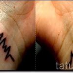 тату пульс на запястье - пример готовой татуировки 5