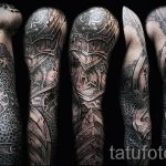 тату рукав доспехи - пример готовой татуировки от 16052016 1