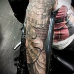 тату рукав доспехи - пример готовой татуировки от 16052016 4