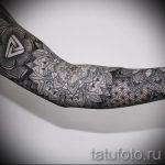 тату рукав мандала - фото пример готовой татуировки от 01052016 17