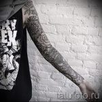 тату рукав мандала - фото пример готовой татуировки от 01052016 18