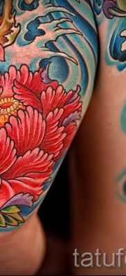 тату японский пион значение — фото пример татуировки от 15052016 5