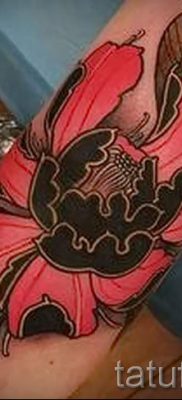 тату японский пион значение — фото пример татуировки от 15052016 7
