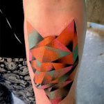 упрощенный рисунок морды лисы тату - фото классной татуировки от 03052016 3