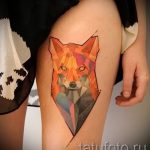 упрощенный рисунок морды лисы тату - фото классной татуировки от 03052016 4
