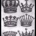 эскиз тату корона на запястье - рисунок для татуировки от 15052016 1