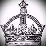 эскиз тату корона на запястье - рисунок для татуировки от 15052016 5