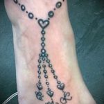 Tattoo auf dem Knöchel Armband - cool Foto des fertigen Tätowierung 1