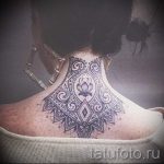 lace tattoo on his neck 2