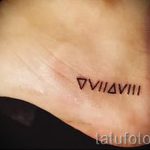 small tattoo on her ankle - great photo of the finished tattoo 2