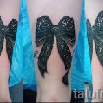 tattoo lacy bow - Photo example of the finished tattoo 1