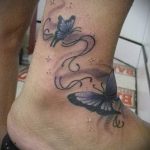 tattoo on her ankle butterfly 10