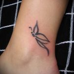 tattoo on her ankle butterfly 6