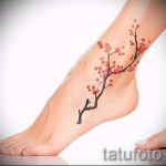 tattoo on her ankle cherry 1
