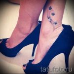 красивые тату на лодыжке женские - классные фото готовой татуировки 1