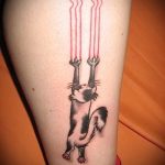 тату кошки на лодыжке - классные фото готовой татуировки 5