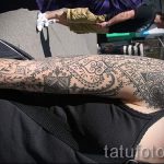 тату кружево на руке - фото пример готовой татуировки 6