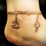 тату на лодыжке браслет - классные фото готовой татуировки 10